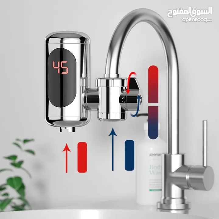 حنفية التسخين الفوري ناشونال ستانلس لاتحتاج لفني تركيب