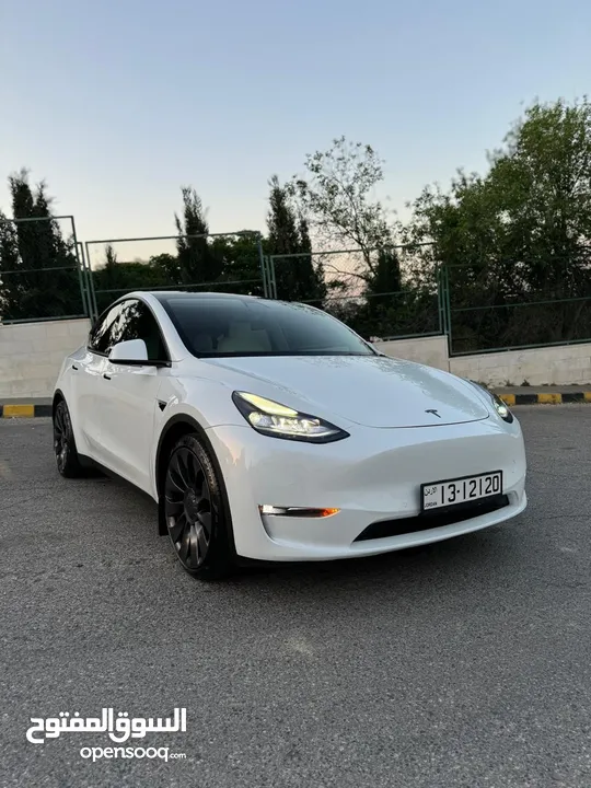 TESLA MODEL Y Performance 2021 تيسلا بيرفورمانس دول موتور فحص كامل بسعر مغرري