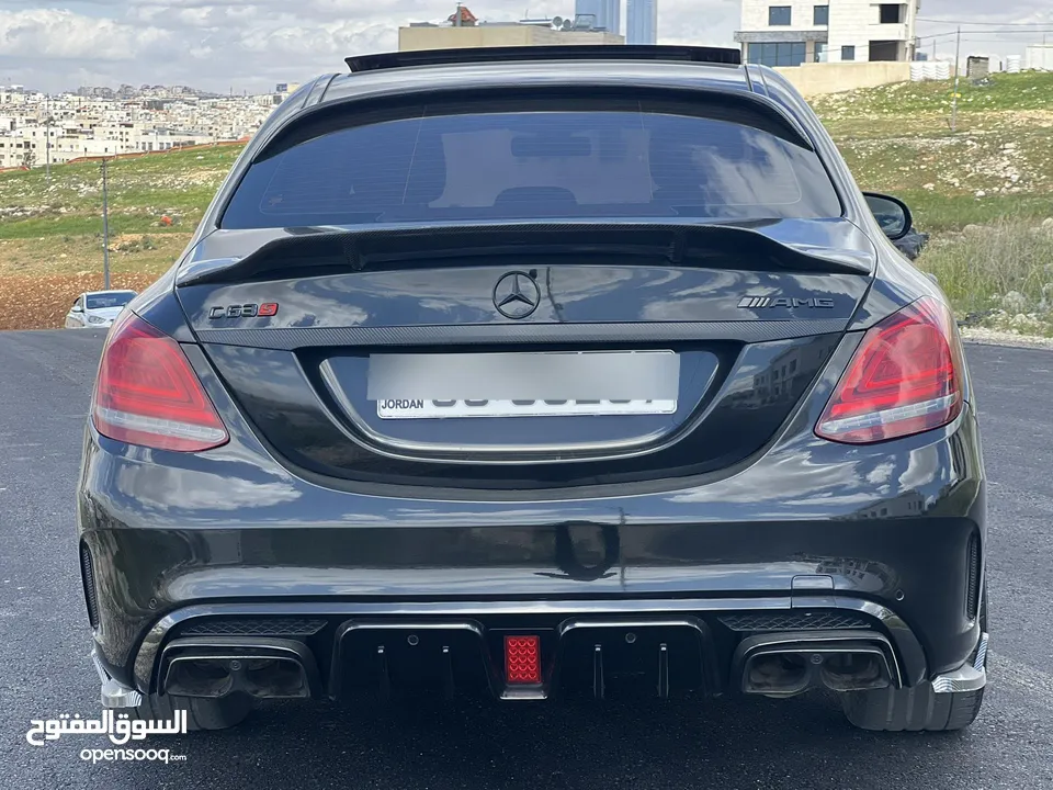 مرسيدس c200 2019 وارد الوكاله فل كامل c63 kit amg لون اسود