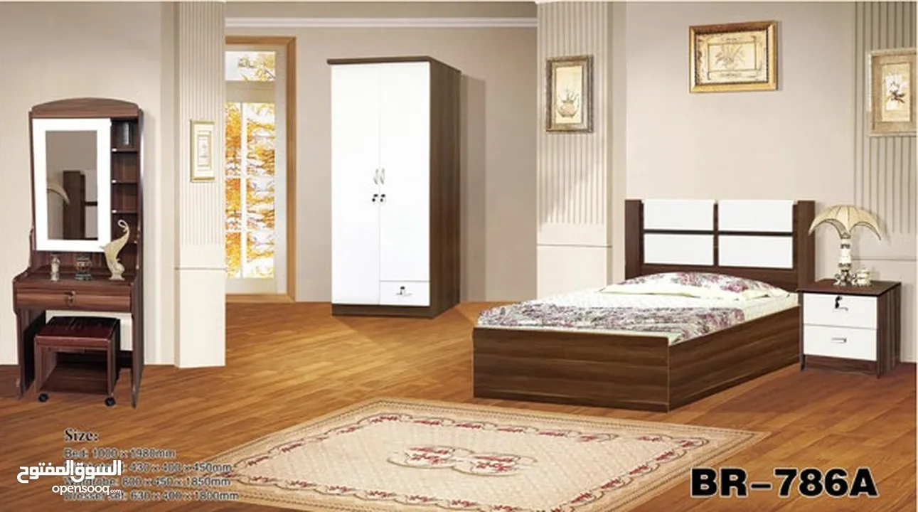 THILAND SINGLE BEDROOMS BED SIZE 100X200