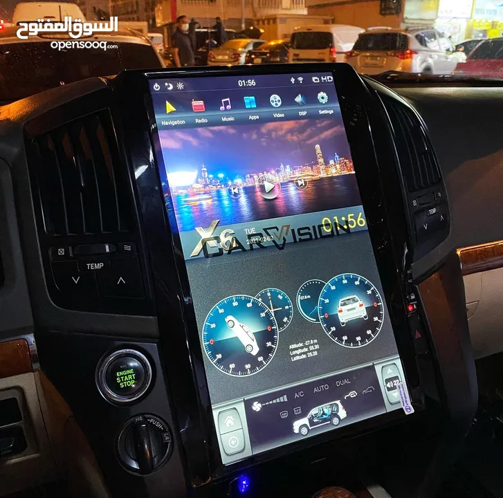 شاشات اندرويد كاربلاي Carplay وتشغيل عن بعد وعازل حراري وتلميع ليتات والكثير