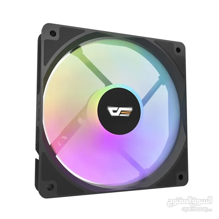 مروحة تبريد دارك فلاش جيمنج اصليه لكيسات الكومبيوتر ار جي بي DARKFLASH 120mm RGB GAMING CASE FAN