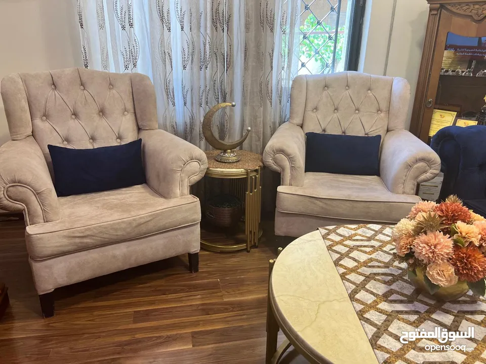 طقم كنبايات كبوتيه بحاله الحديد مع مدخل استقبال