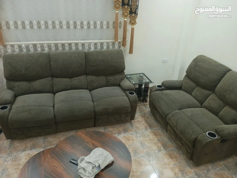 طقم كنب ركلاينر  امريكي حديد 6 مقاعد