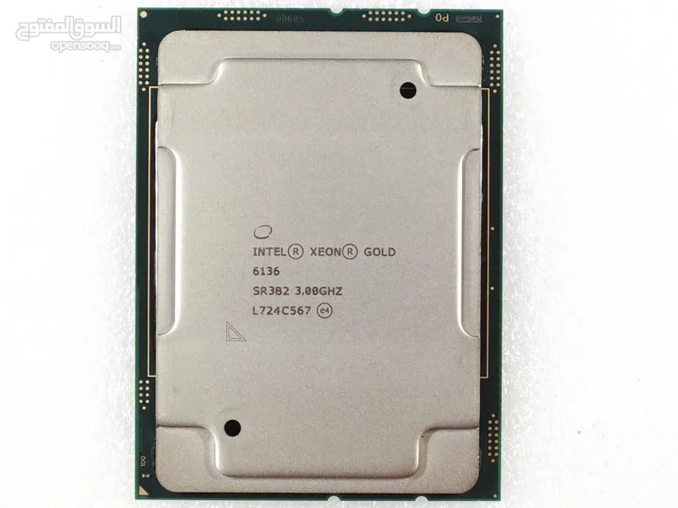 Intel Xeon Gold 6136 Processor معالجات سيرفرات  جولد + بلاتينيوم