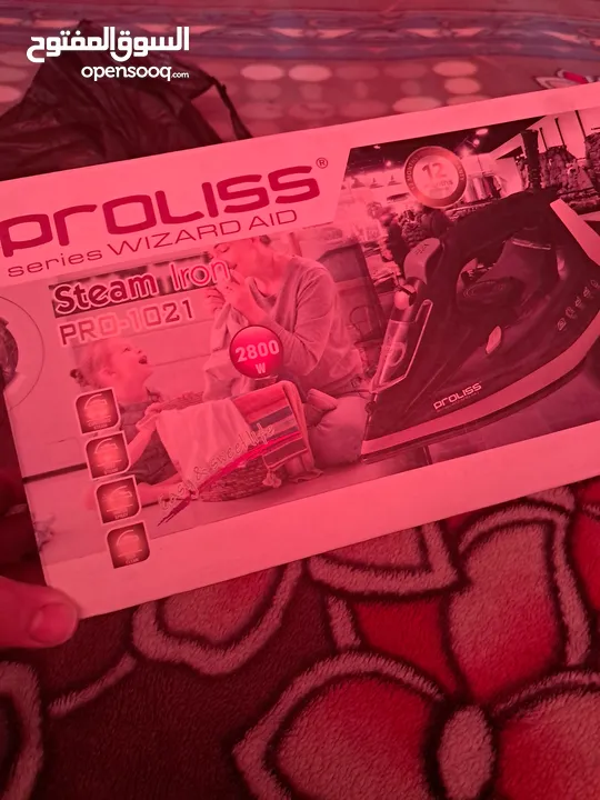 مكوى حراري نوع ممتاز مع الكرتونه جديده   نوع صيني نخب أول proliss   steam lron