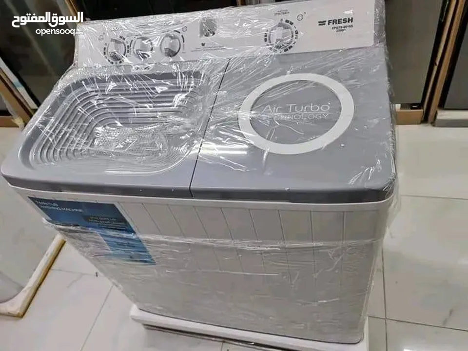 غسالة Fresh حوضين 20 كيلو بنظام LG   كفالة 3 سنوات على المتور كفالة سنة على العصارة