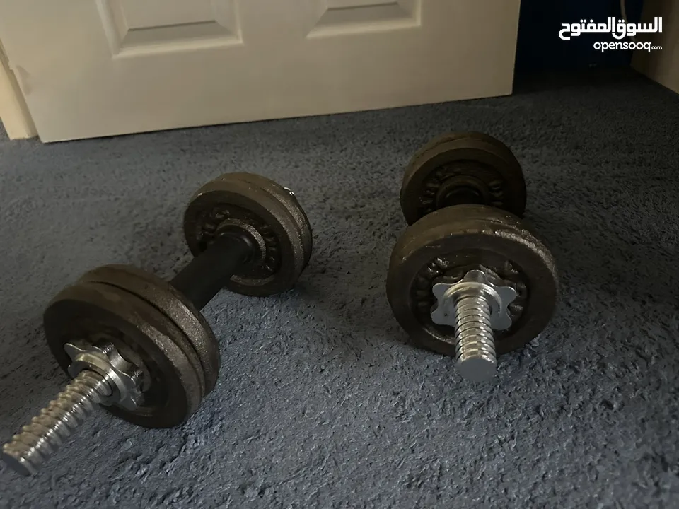 دمبلز حديد 10 كيلو dumbbells