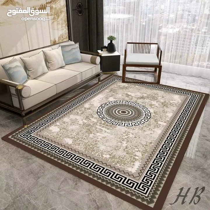 سجاد شتوي حفر فرو الأرنب ثقيل غير قابل للانزلاق  فخامة ناعمة بتكمّل شتاءك