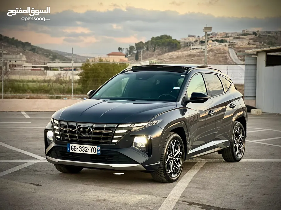 هونداي توسان N-Line /2022 فل الفل فتحة سقف بانوراما  2x4 ///240Hp   ( Haybrid) 1600cc