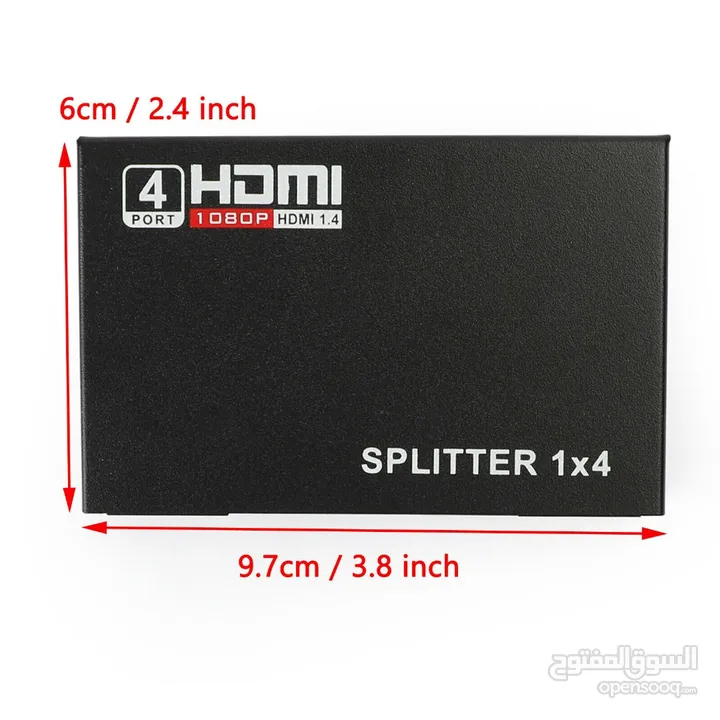 FOUR HDMI displays from 1 HDMI source with this splitter