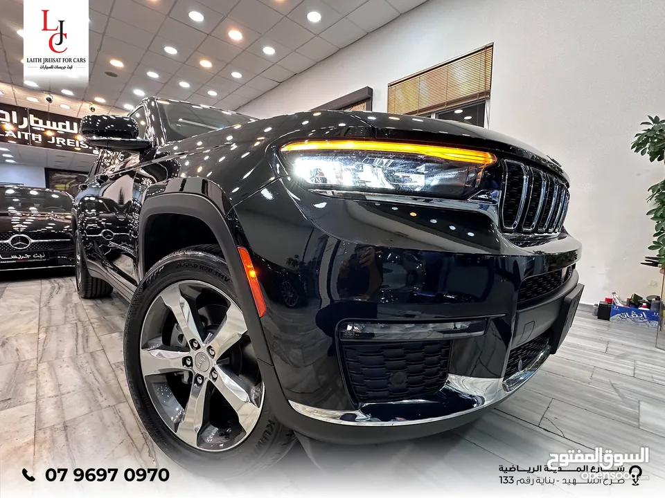 ‎جيب جراند شيروكي L ليميتد دفع رباعي V6 3.6L اعلى صنف 2022 ‏Jeep Grand Cherokee L Limited