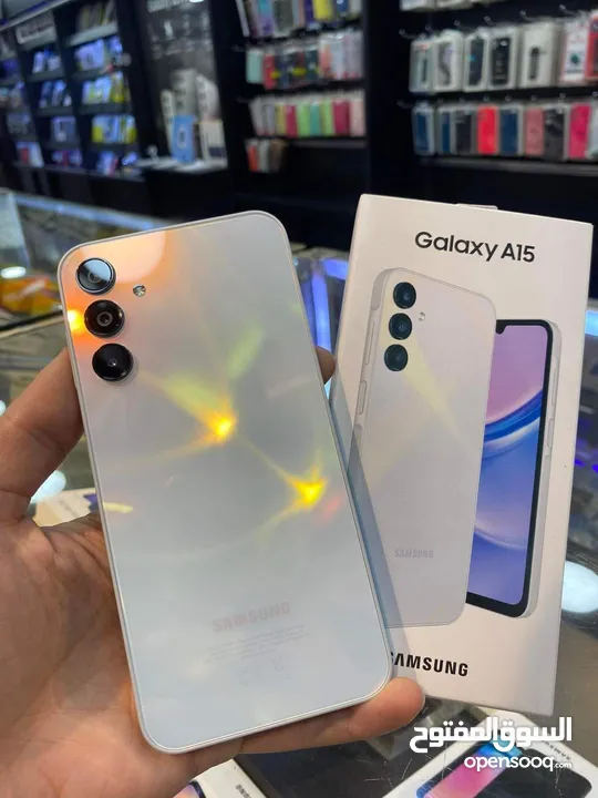 جديد Samsung A15 رام 8 و 12 و 16 جيجا 128 و 256 متوفر توصيل هدية كفر ولزقة وشاحن الاصلي