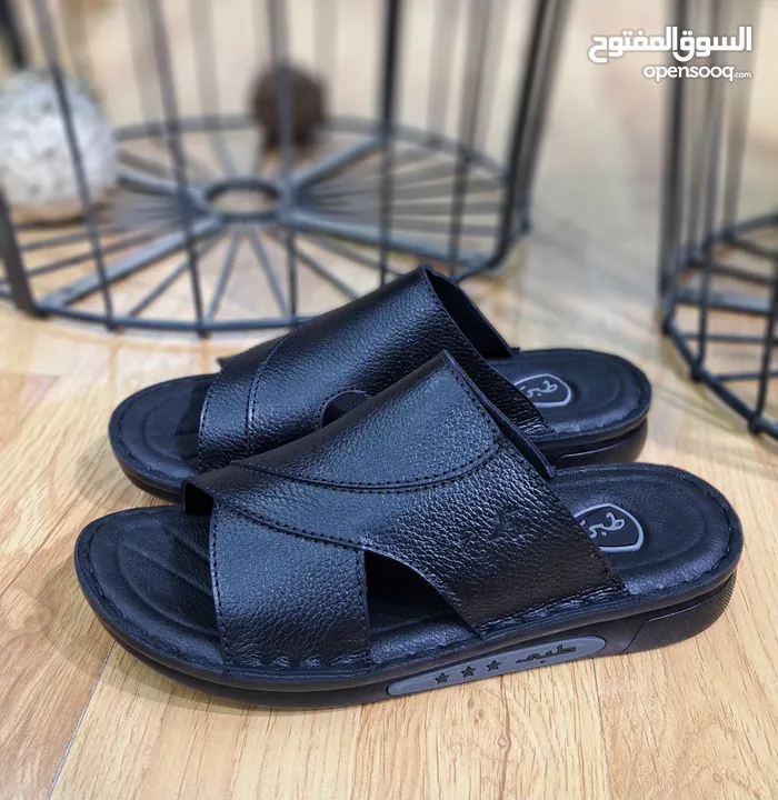 بابوج رجالي  جلد طبيعي طبي صناعة مصرية مكفول من انتاجنا الخاص جلد طبيعي