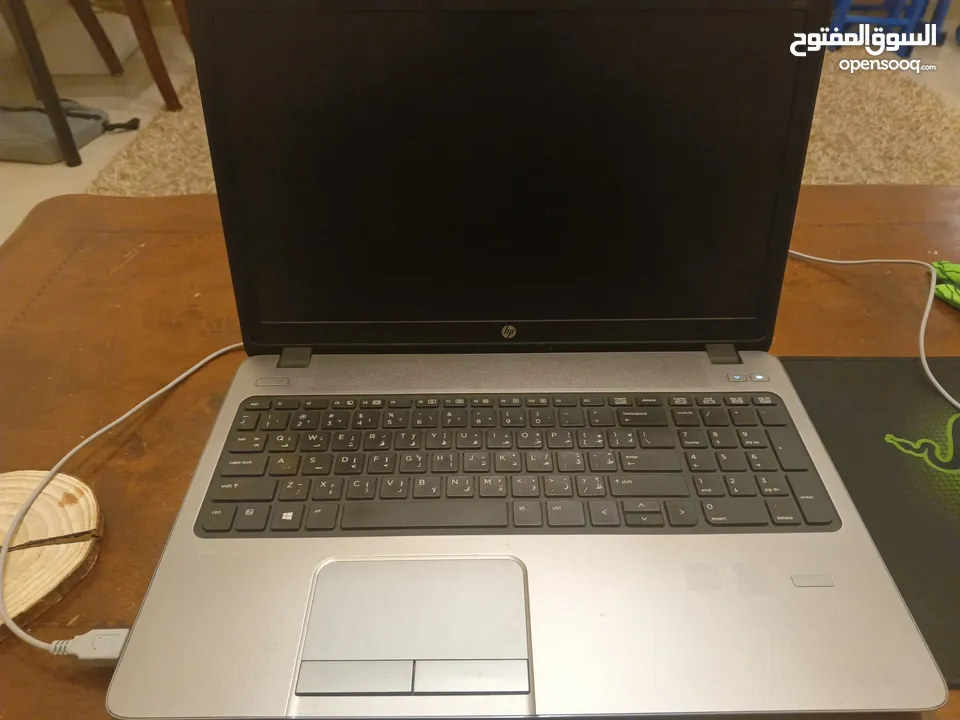 لاب توب مستعمل للبيع بحالة الوكالة HP probook 450g1 ممتاز للطلاب التوجيهي و الجامعة