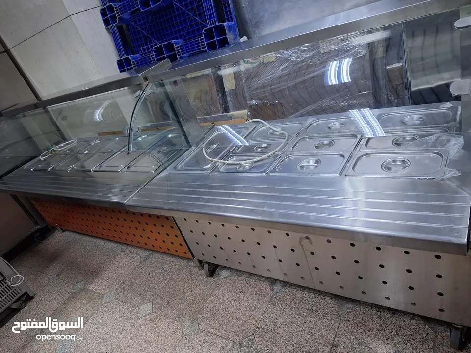 بيع معدات مطاعم وكفيهات ومخابز ومطابخ مركزيه  معدات مستعمله شبه جديد نظيفه ومظمونه