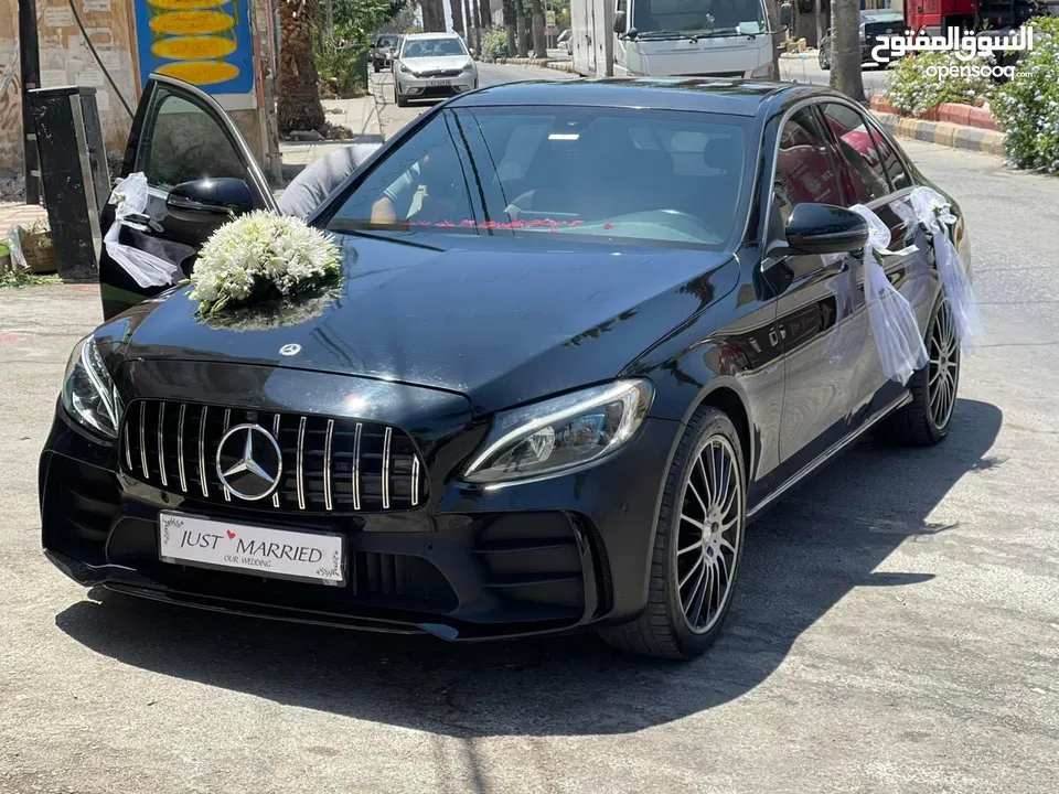 Mercedes C200 2019 (أحمد الشرمان) لتأجير سيارات الأعراس