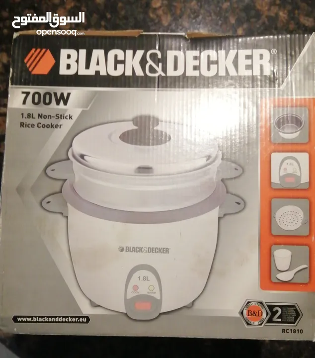 Black&decker rice cooker طنجرة طبخ الأرز على البخار