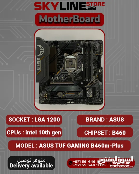 very clean ASUS TUF B460m-Plus Motherboard