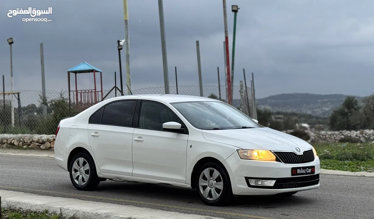 سكودا رابيد موديل 2015 ديزل اصل برايفت يد ثانية محرك 1600 جير عادي