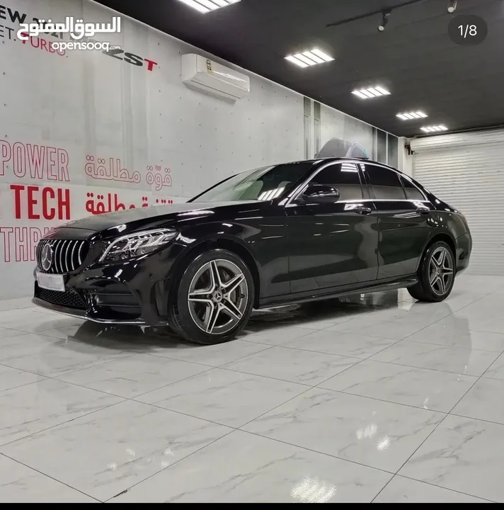 مرسيدس c300  موديل 2020  ماشي 73 الف  مواصفات وارد امريكا  السعر 120الف درهم