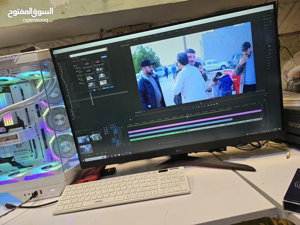 شاشه 32 LG  APS  بس مفحوصه 165 HZ