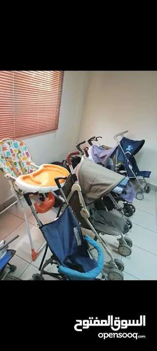 عربات ومقاعد اطفال بحاله ممتازه ماركات باسعار منافسه .. الاسعار عرووض مبينه بالشرح داخل الاعلان