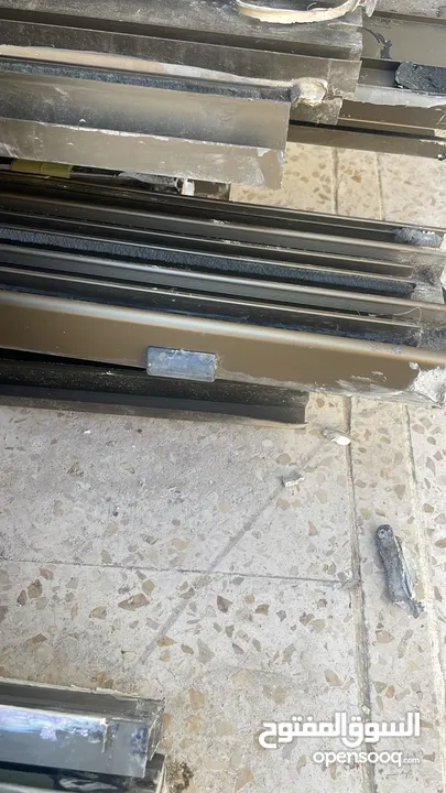 شبابيك الألمنيوم مقطع خاص قزاز دبل قياس 180-150عدد 13