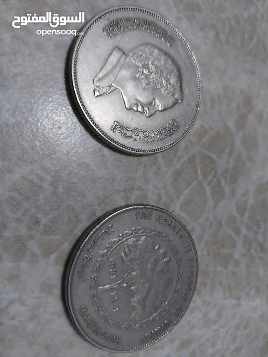 عملة اردنية قديمة من الدينار المعدني إلى الفلس
