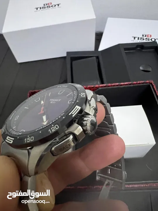 ساعة Tissot T-Touch Connect Solar تيتانيوم بحال الجديد