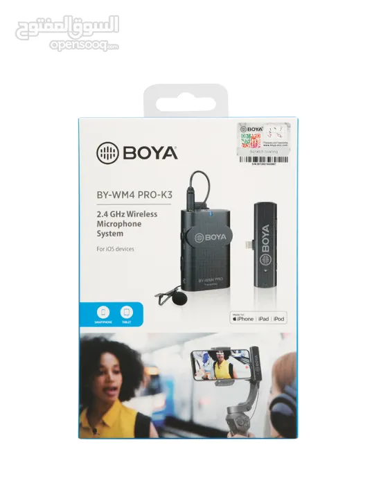 Boya Wireless By-WM4pro k3 مايكرفون ويرلس من بويا 