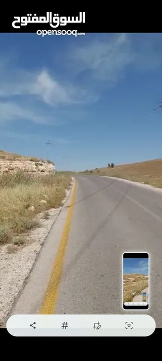 ارض للبيع 10 دونمات واجه 100 متر على شارع 20 معبد تبعد عن اشاره بلعما 1500 متر