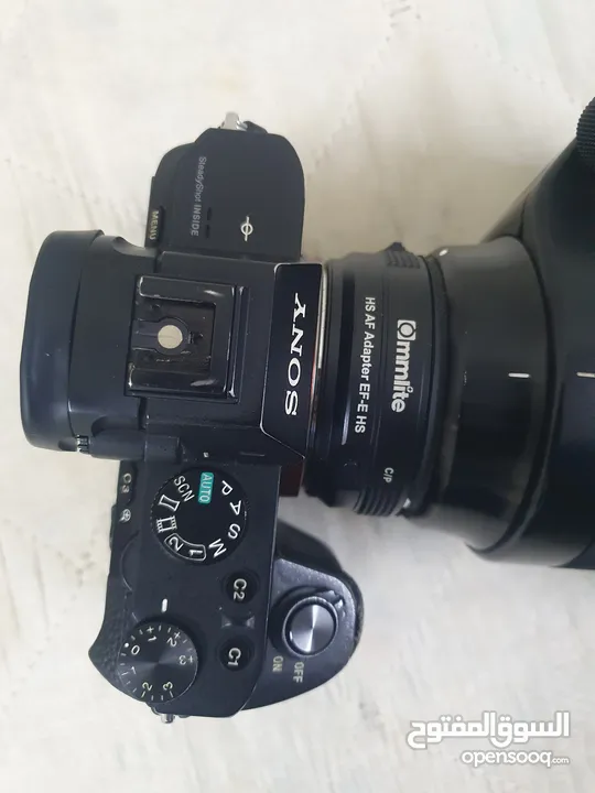 Sony A7ii with converter and Lens