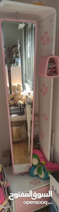 غرفة نوم بناتي بالون الزهري مستورد من الامارات