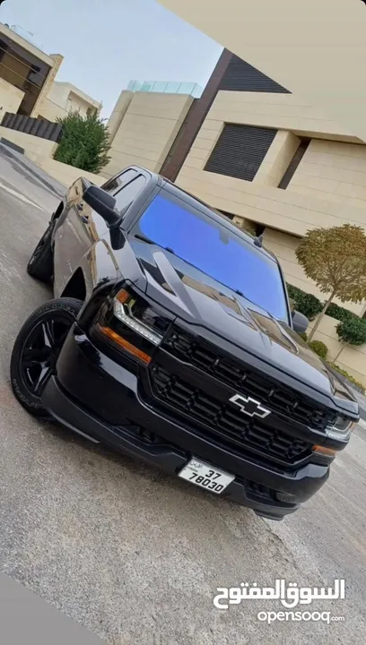 كلين تايتل black edition مميز وقوي جدا شيفر سلفرادو 2016 بحالة الوكالة، 7 جيد 5300cc v8