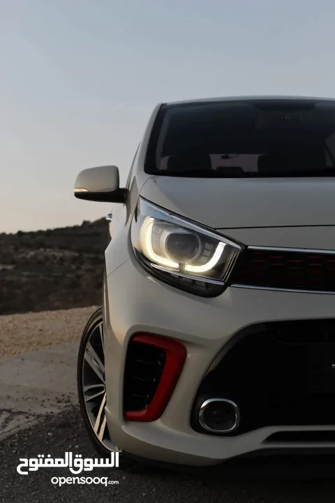 كيا بيكانتو GT-line 2020 للبيع ترخيص وتامين فل اللون ابيض نظيفة وحبة نادرة