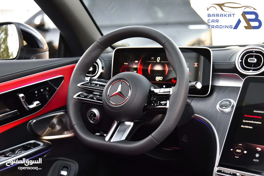 مرسيدس سي ال اي كشف نايت بكج مايلدهايبرد موديل2024 Mercedes CLE200 Convertible AMG Kit Night Package