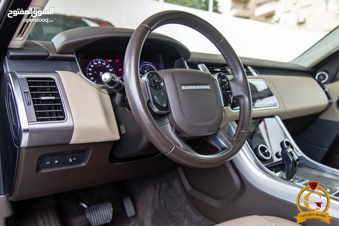 Range Rover Sport 2021 Hse Plug in hybrid  Black edition    السيارة وارد المانيا