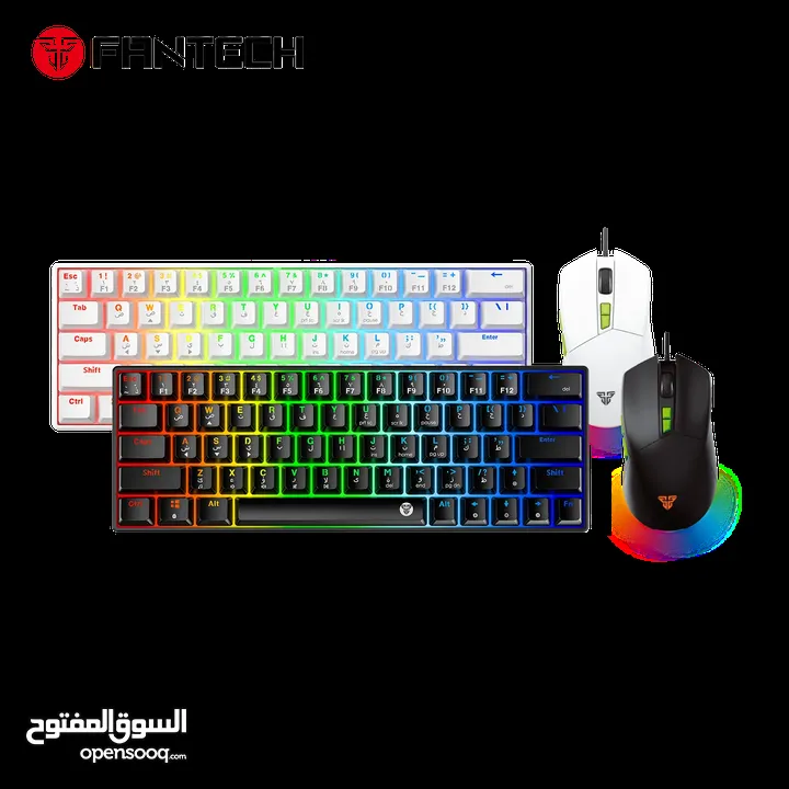 Fantech Atom63 MK859c Mechanical Gaming Keyboard & Mouse Arabic/English