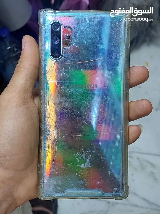 جهاز نوت 10 بلص 5g جهاز شغال 100 %استخدام شخصي