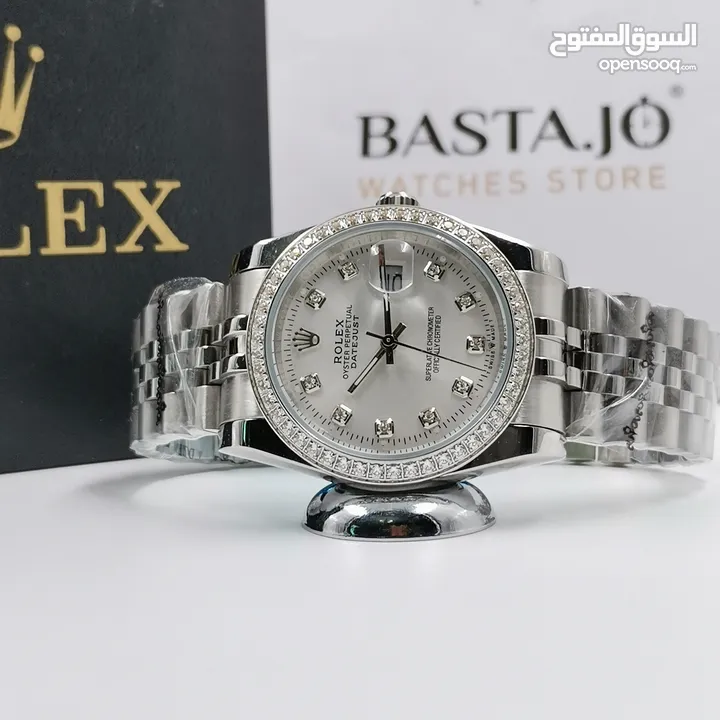 مجموعة  جديدة من الساعات النسائية  الفاخرة بأفضل الأسعار الرولكس الديت جاست متوفرة الان