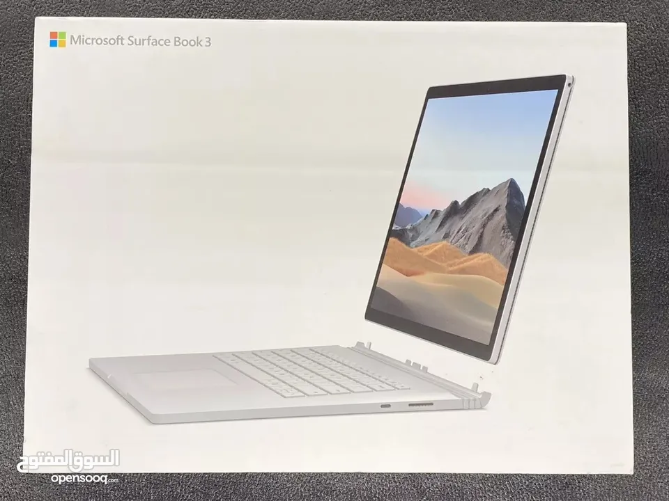 Microsoft Surface book 3 15", 16GB Ram, 256GB NVMe, NVIDIA 1660Ti, 4K UHD Touch   حالة الجديد ومكفول