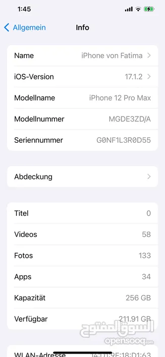 iPhone 12 Pro Max 256 Gb Original German