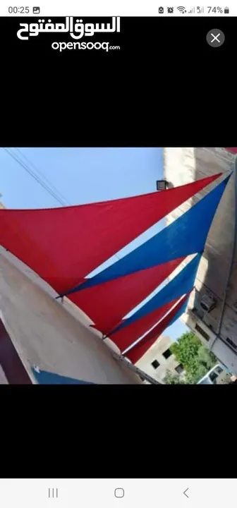 تغليف وتسكير الكافيهات والاماكن المفتوحه  من الهواء باقل الاسعار وتفصيل الاشرعه لاعلى المساحات