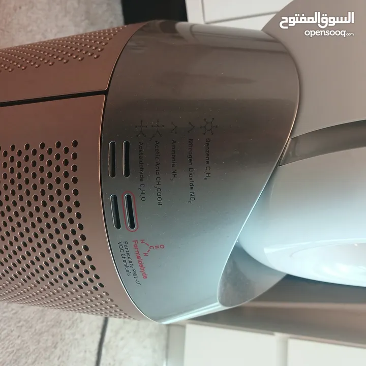 منقي هواء نوع dyson ومروحه حامي وبارد جهاز للتحكم عن بعد صوت هادىء وهواء نقي