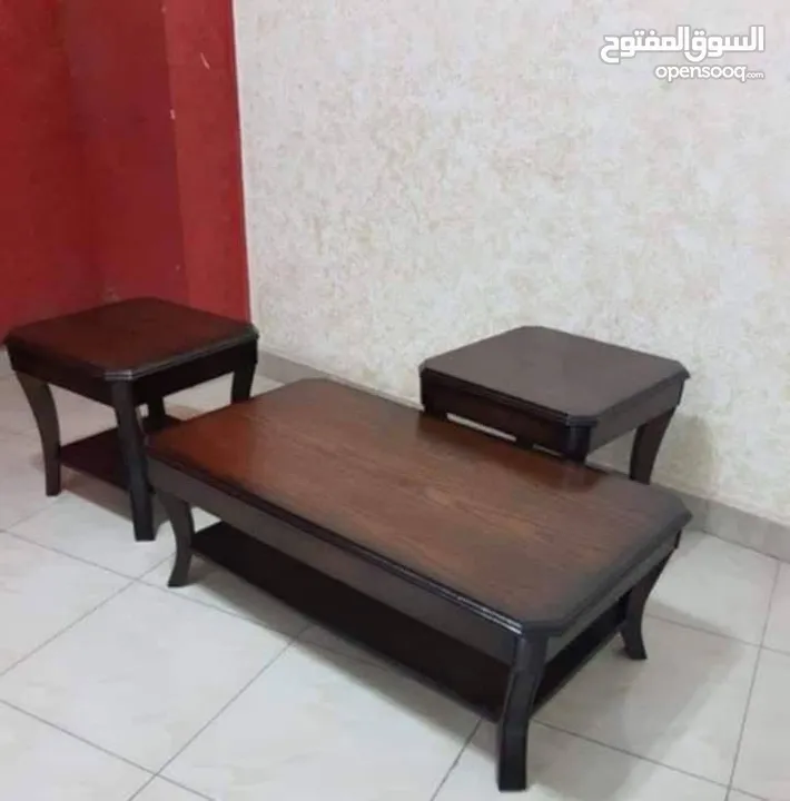 طاولات لغرف الضيوف خشب زان