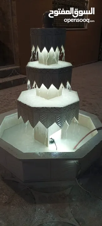 نوافير وشلالات وباربيكو وجميع انواع ديكورات الحجر الطبيعي  العنوان الزرقاء الجديده