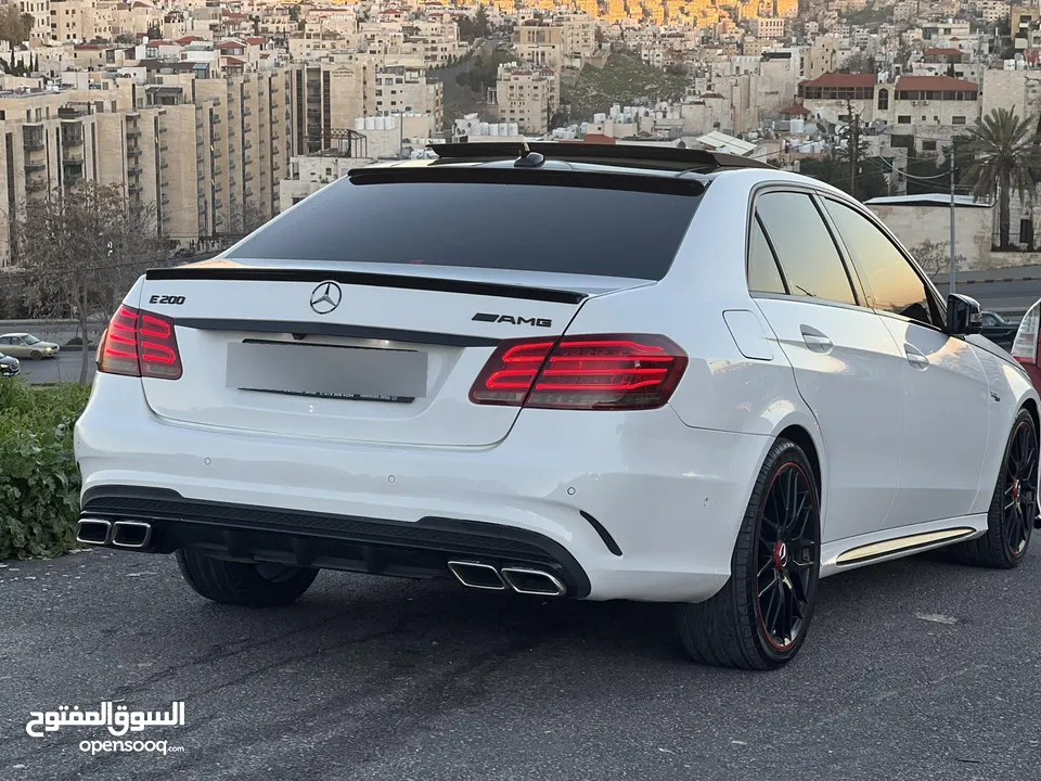 Mercedes E200 Avantgarde  AMG Kit original Sport package  2016 Full options  وارد شركة غرغور