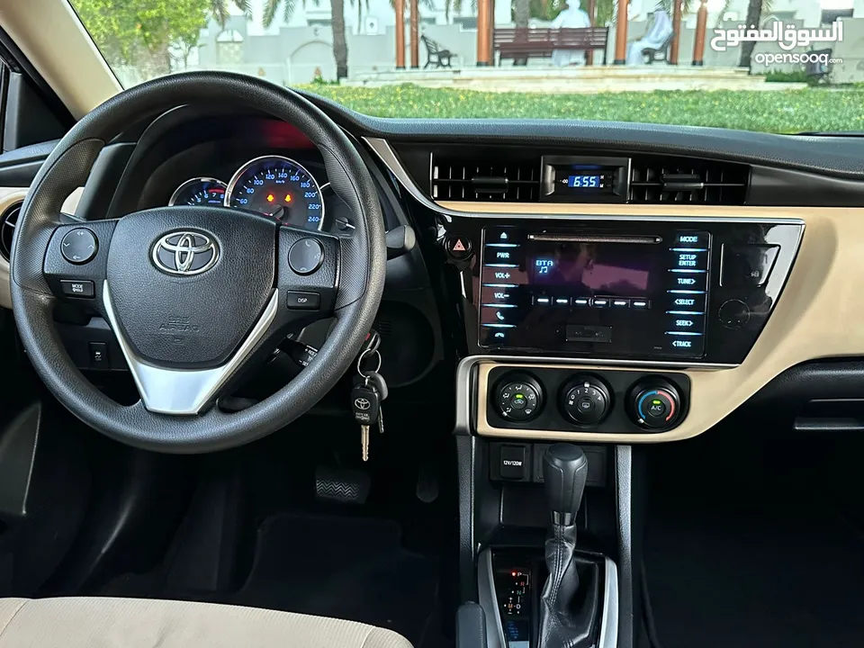 تويوتا كورولا 1.6 رمادي 2019 خليجي Toyota Corolla 1.6 Gray 2019 GCC