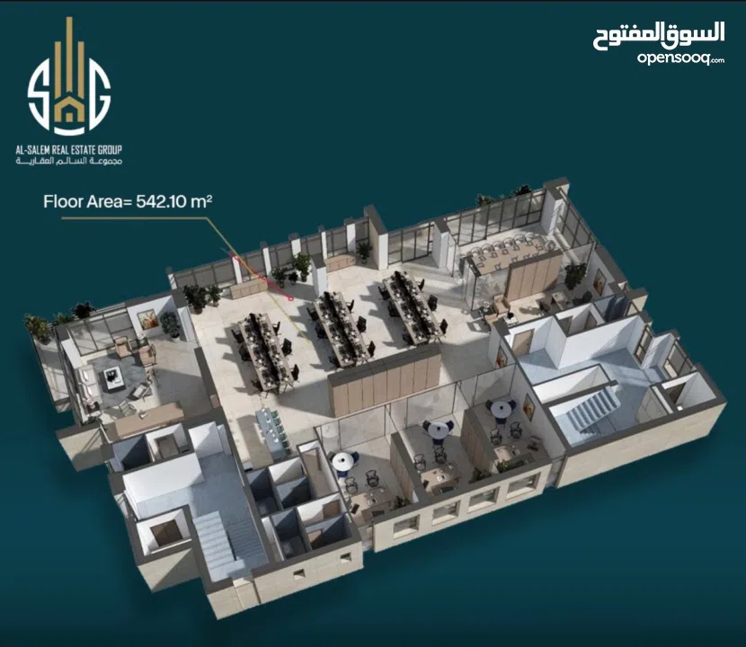 متوفر 410م2 للإيجار او للبيع في البالوع